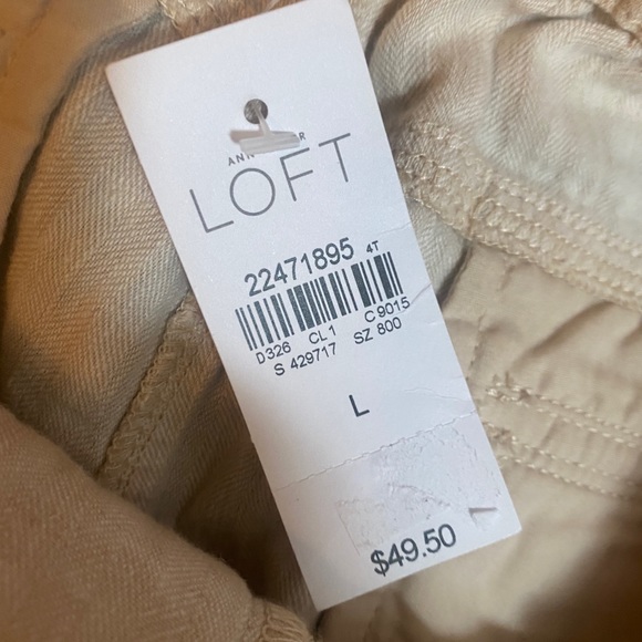 NWT Ann Taylor LOFT Linen Safari Belted Shorts - Picture 4 of 7